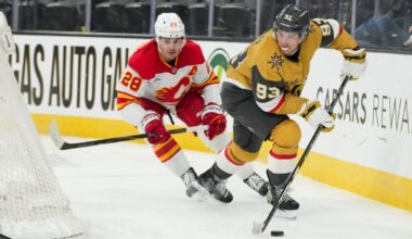 Marner has 5 points, Golden Knights score 3 times in 3rd period to beat Flames