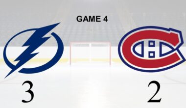 Hagel scores twice to rally Lightning by Canadiens, tying NHL playoff series