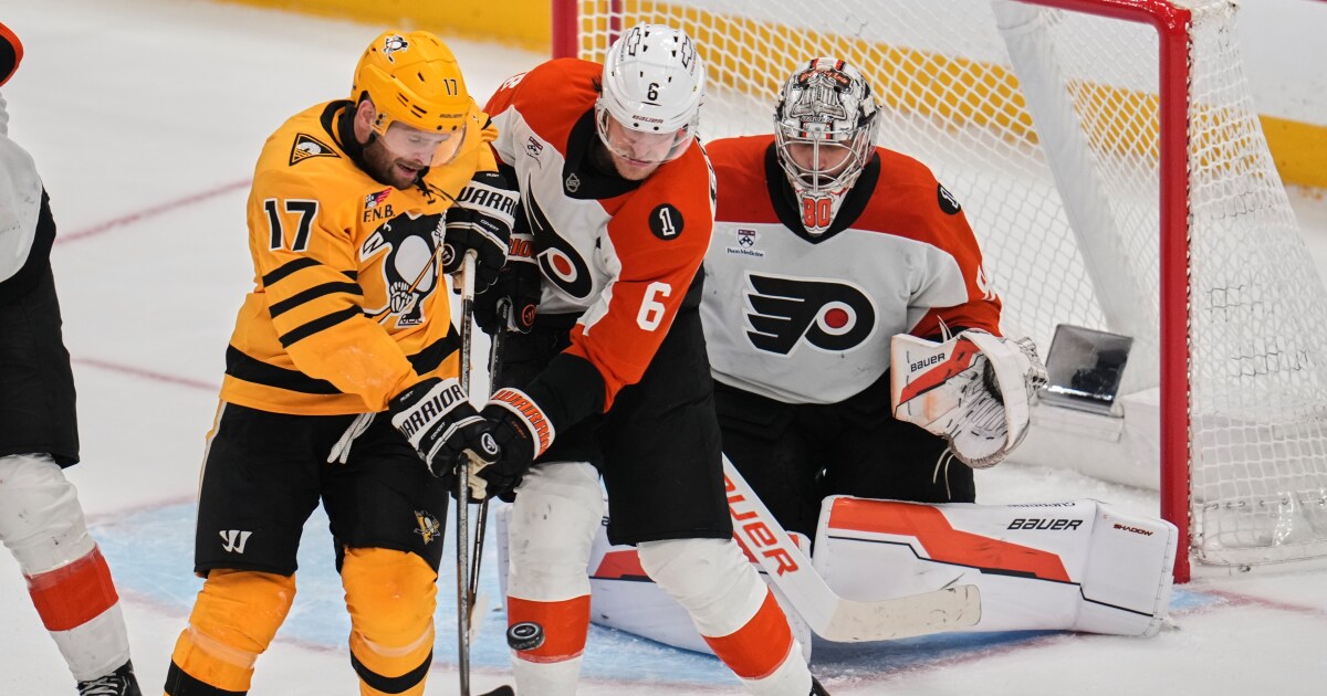 Flyers top Penguins to take commanding 2-0 lead in first-round series