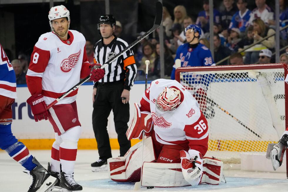 Red Wings' playoff pursuit takes a hit with a 4-1 loss to the Rangers