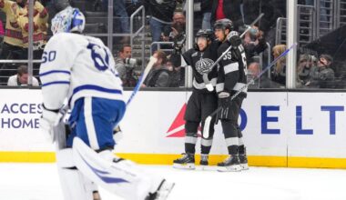 Quinton Byfield scores twice to lift Kings to wild win over Toronto