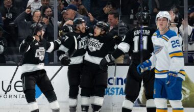 Trevor Moore scores in overtime to lift Kings past Blues and into wild-card spot