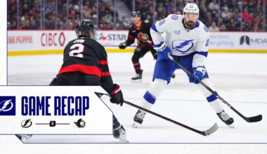 Recap: Senators 6, Lightning 2