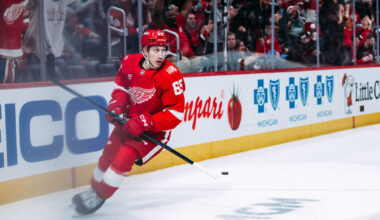 Shine being named Red Wings’ 2025-26 Bill Masterton Memorial Trophy nominee ‘just speaks volumes of how hard he works’