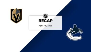 Recap: Golden Knights at Canucks 4.7.26