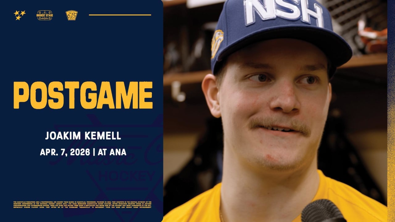 Postgame: Joakim Kemell | Nashville Predators