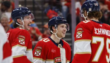 Panthers score 8, cruise to win against Red Wings in season finale