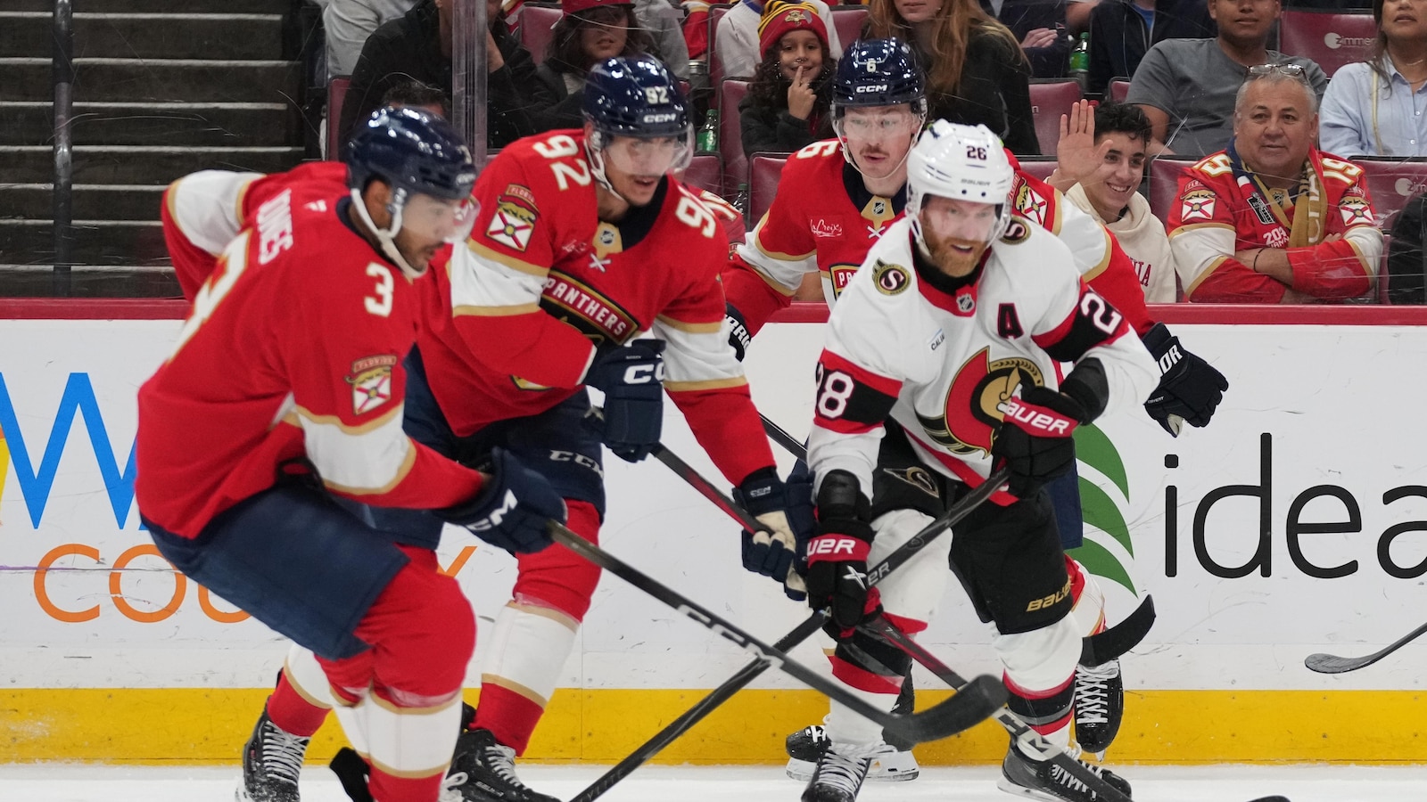Matthew Tkachuk has goal and 3 assists, Panthers strike fast and top Senators 6-3