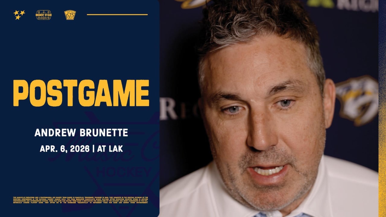 Postgame: Andrew Brunette | Nashville Predators