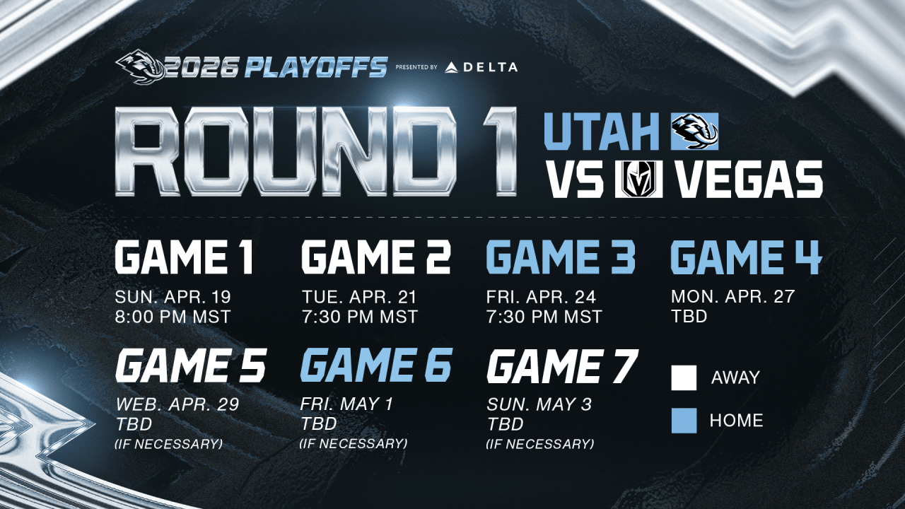 NHL Announces Schedule for First Round Series