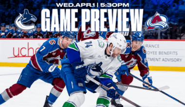 Canucks Travel to Denver to Face Avalanche