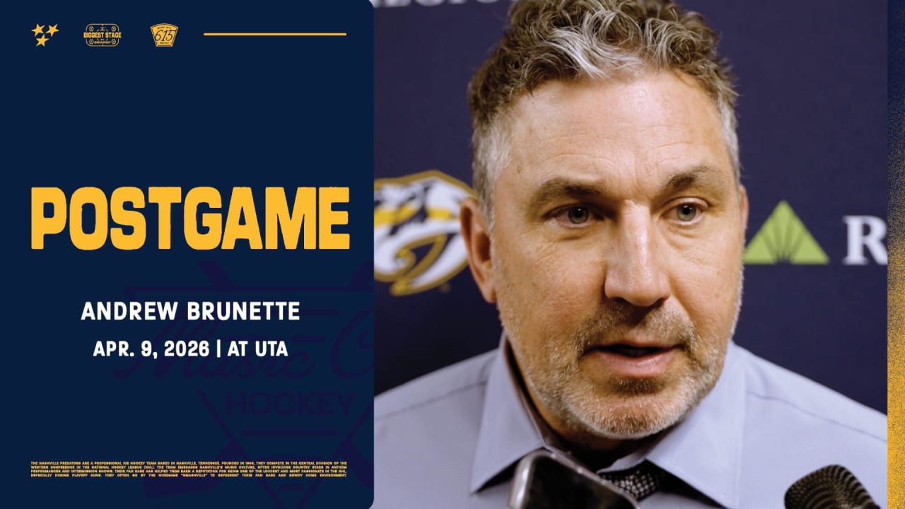 Postgame: Andrew Brunette | Nashville Predators