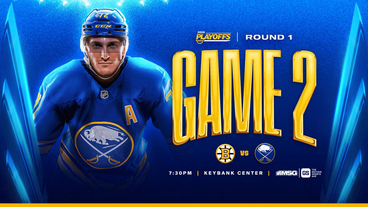 Sabres vs. Bruins - Game 2 | How to watch, lineup notes, and storylines