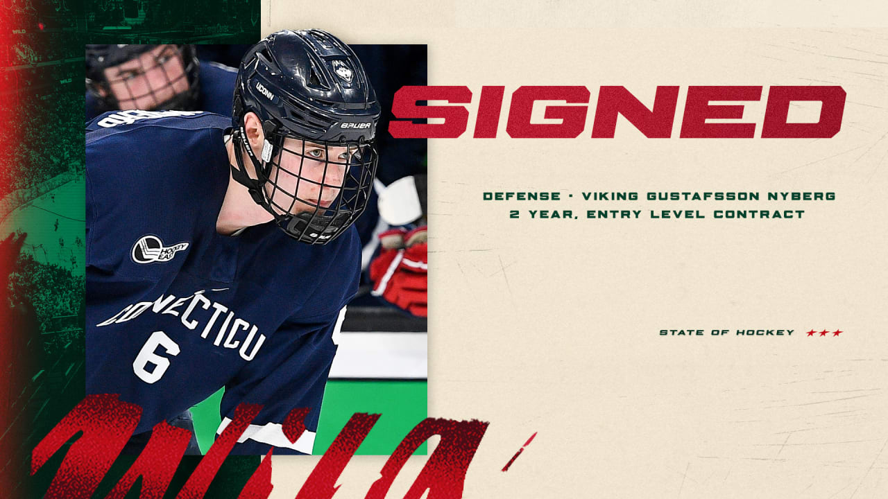 Minnesota Wild Signs Defenseman Viking Gustafsson Nyberg to Entry-Level Contract