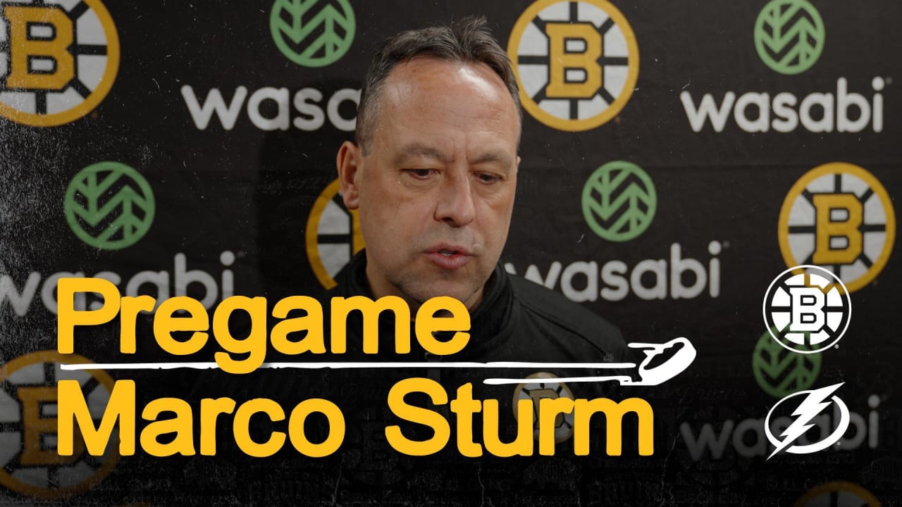Press Room: Marco Sturm | Boston Bruins