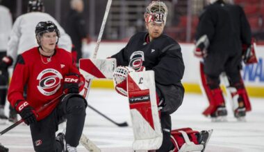 Photos: Carolina Hurricanes workout as they await Buffalo or Montreal