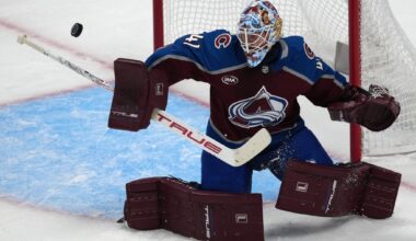 Avalanche’s closeout bid jolted as Blackwood pulled after 3 first-period goals