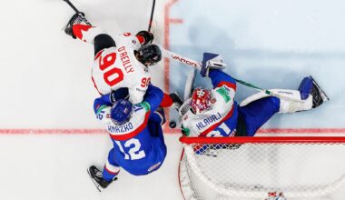 Canada scores 4 in the final period to beat Slovakia 5-1 at ice hockey worlds