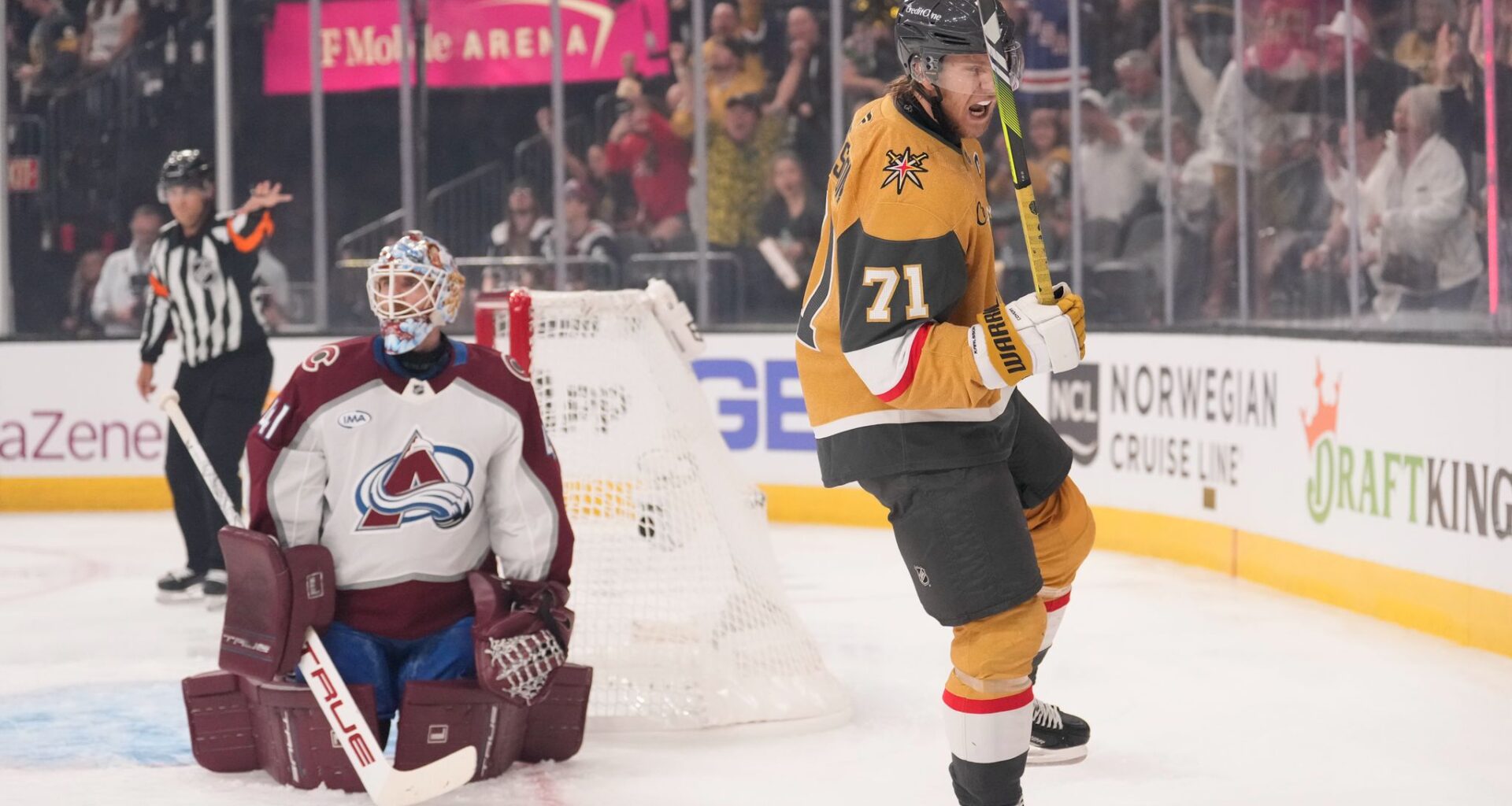 Golden Knights seek a sweep of Presidents' Trophy-winning Avalanche in Game 4