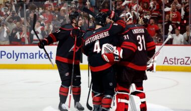 Andersen remains steady in emotional win as Hurricanes advance to Stanley Cup Final