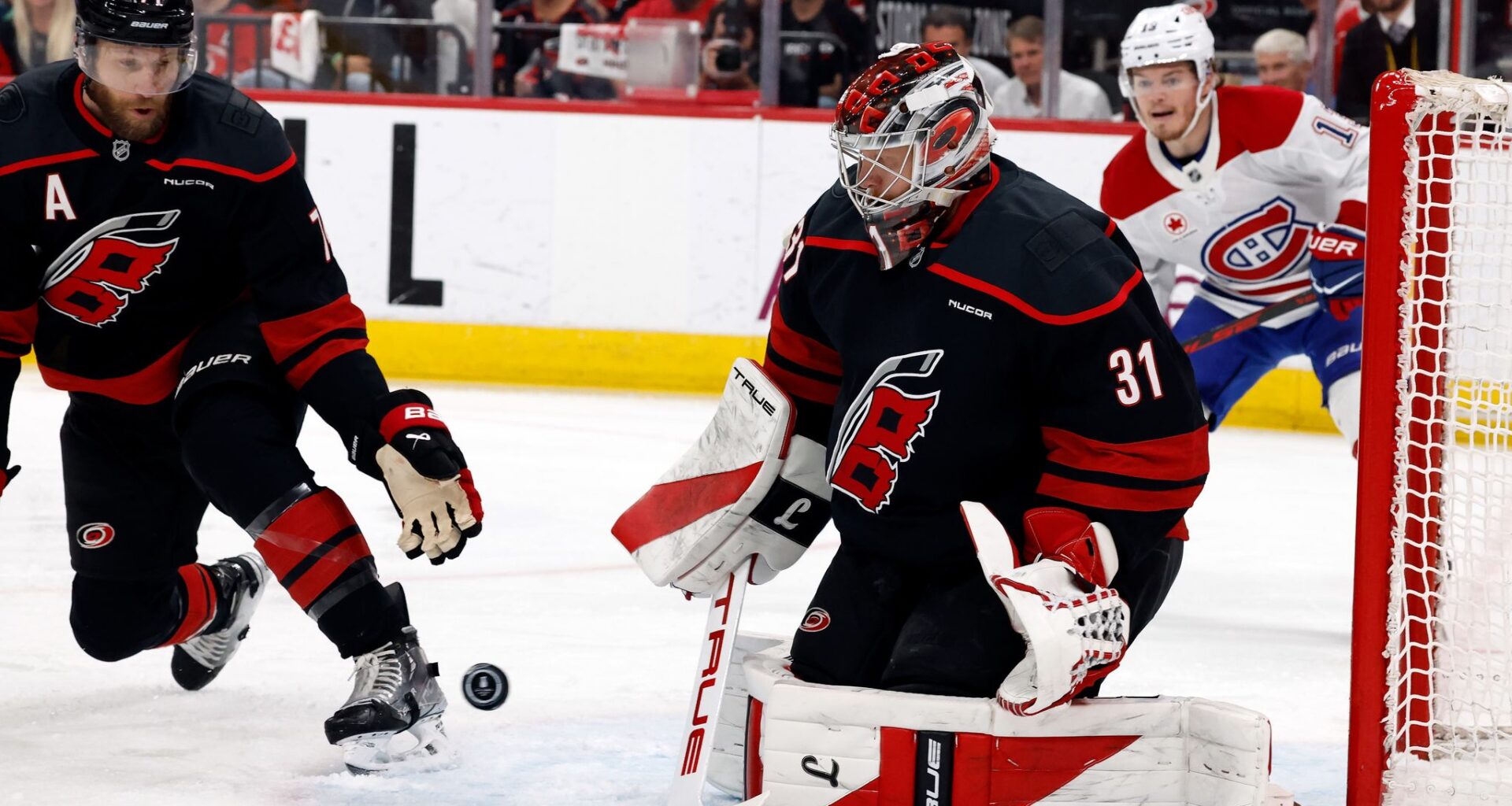 Andersen remains steady in emotional win as Hurricanes advance to Stanley Cup Final