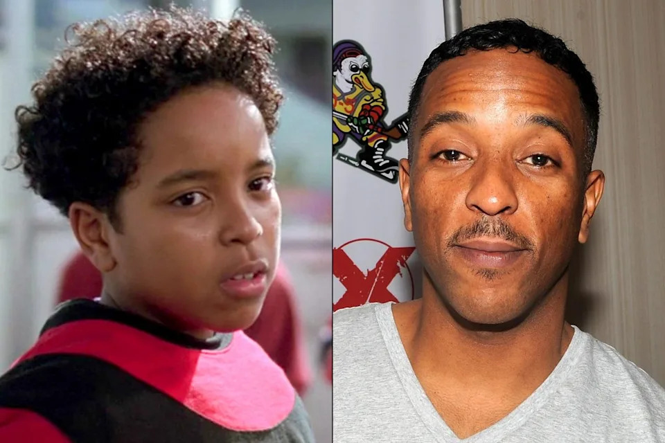 Brandon Quintin Adams as Jesse Hall in 'The Mighty Ducks'; Brandon Quintin Adams attends day 2 of the Chiller Theater Expo at Sheraton Parsippany Hotel on April 25, 2015, in Parsippany, N.J.Credit: Disney; Bobby Bank/WireImage