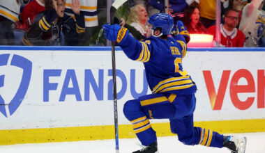 Sabres’ Zach Benson gets hilarious birthday gift after Game 4 goal vs. Canadiens