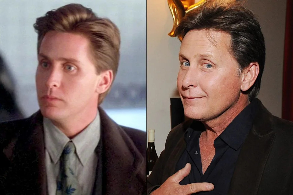 Emilio Estevez as Gordon Bombay in 'The Mighty Ducks'; Emilio Estevez attends the Santa Barbara Wine Auction 2014: A Benefit for Direct Relief at Bacara Resort & Spa on Feb. 22, 2014, in Santa Barbara, Calif.Credit: Disney; Amy Graves/Getty Images