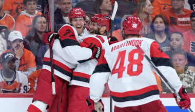 Carolina and Colorado have yet to lose in these NHL playoffs, making history with their hot starts