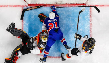 USA edges Germany in clash of teams captained by Red Wings