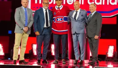 Michael Hage is selected by the Montreal Canadiens with the 21st overall pick in the first round of the 2024 NHL Draft at The Sphere.