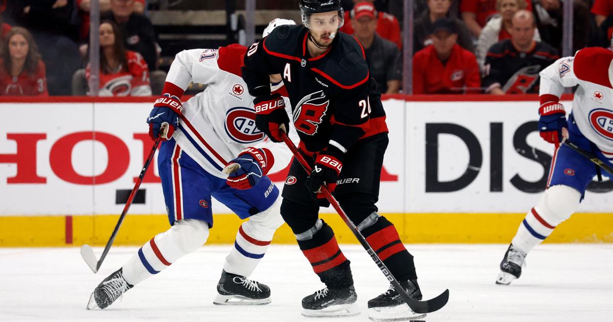 Anderson scores 2nd goal to force OT in Canadiens-Hurricanes Game 2 of Eastern Conference Final | National News