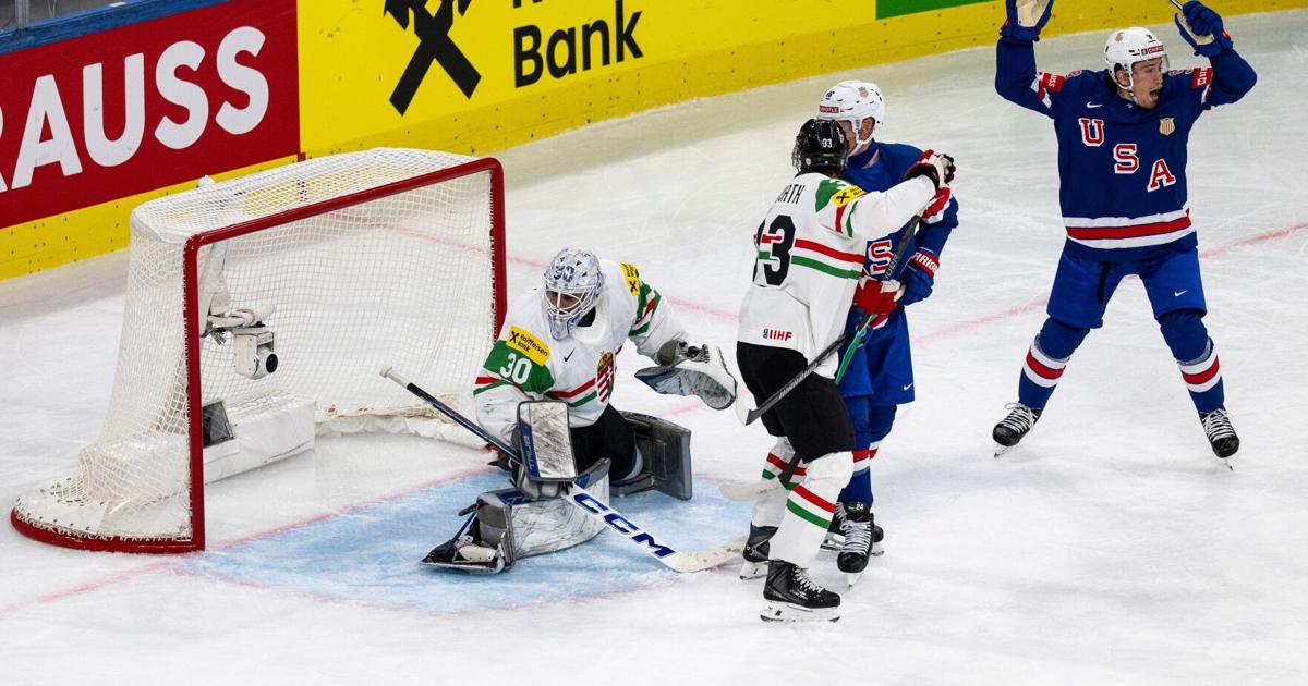 Tkachuk, U.S. beat Hungary to stay alive for ice hockey world quarterfinals | Sports