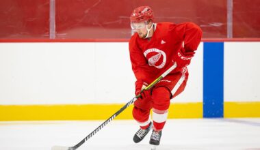Red Wings Prospects Get Inside Look at How Game Operates