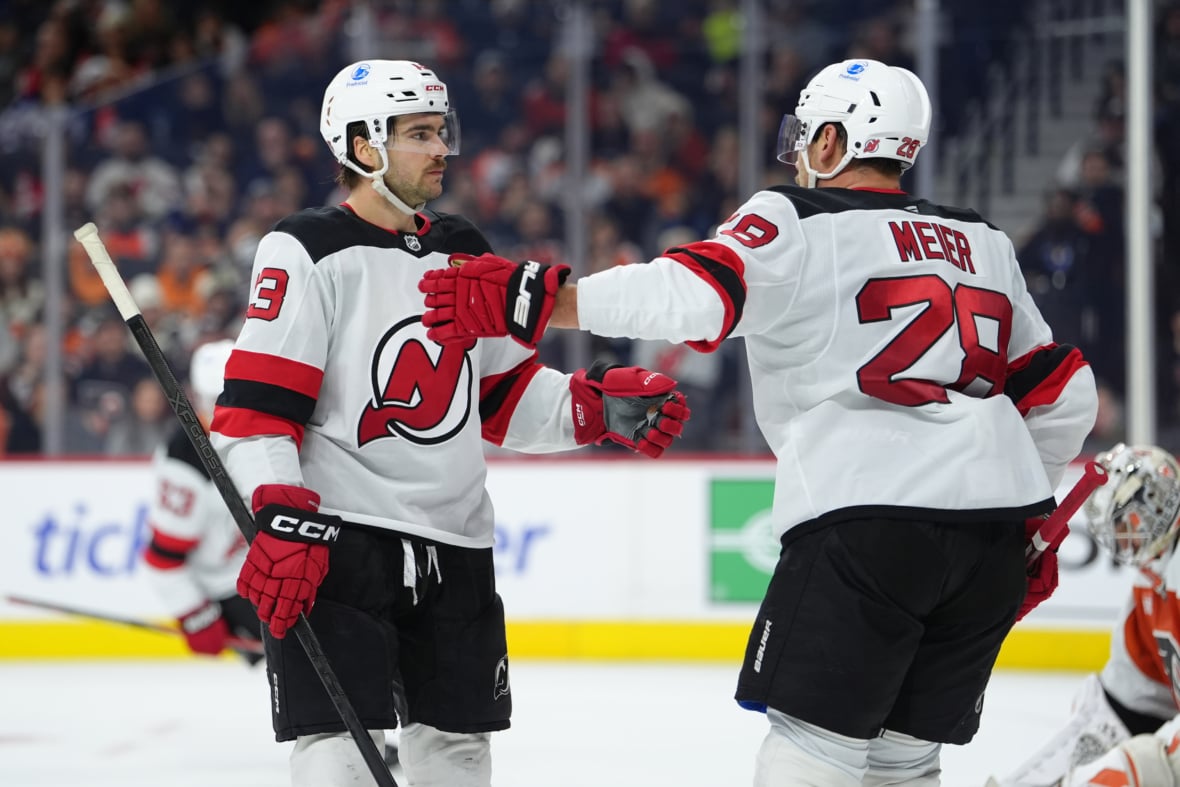 Devils' Swiss Forwards Eye International Hockey History Tomorrow