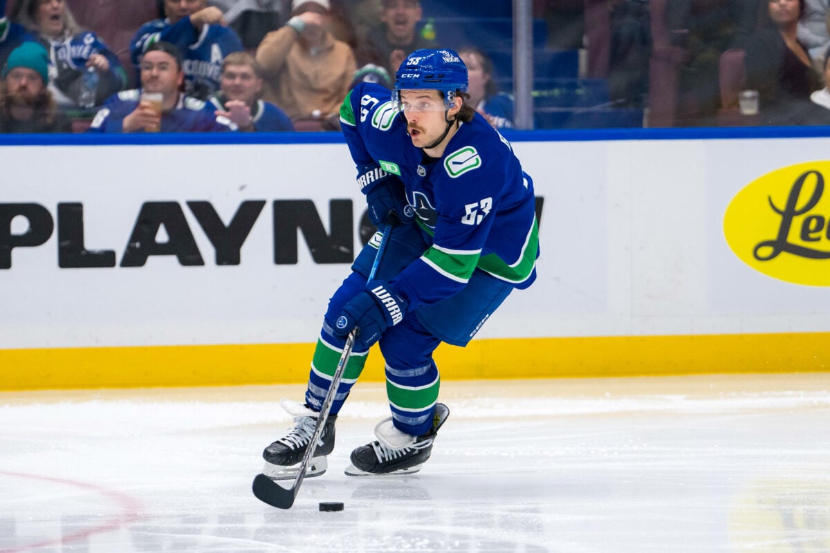 Teddy Blueger Vancouver Canucks