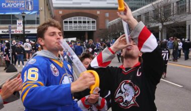 Beer sabres, skates and tusks: NHL, NBA teams surpassing MLB in souvenir cup innovations