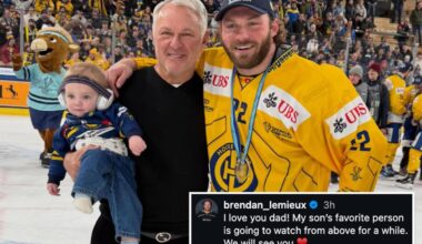 Brendan Lemieux posts heartfelt goodbye to dad Claude after death