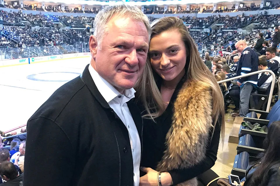 Claude Lemieux and his daughter Claudia.Credit: NHL Winnipeg Jets/X