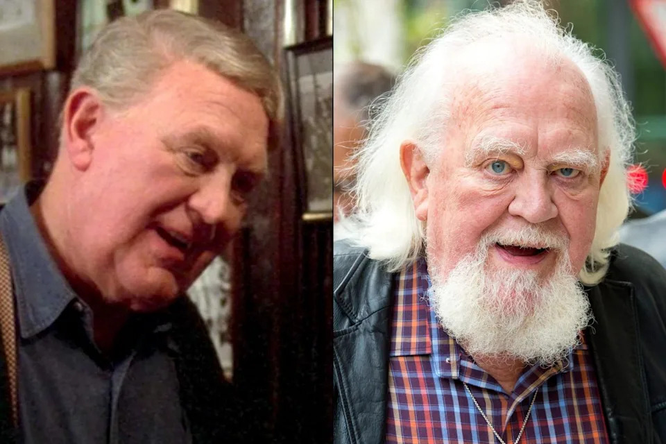 Joss Ackland as Hans in 'The Mighty Ducks'; Joss Ackland in London on Sept. 24, 2013Credit: Disney; Ben Pruchnie/FilmMagic