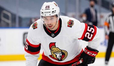 Jordan Kyrou in Ottawa Senators away uniform and helmet - NHL trade rumors analysis