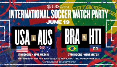 UBS Arena To Host International Soccer Watch Party on June 19th