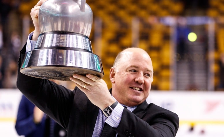 Ted Donato is the all-time winningest coach in Harvard history. (John Kavouris/Icon Sportswire via Getty Images)