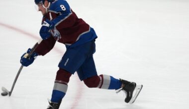 Colorado without Makar in Game 1; Stone skates for VGK ahead of West Final