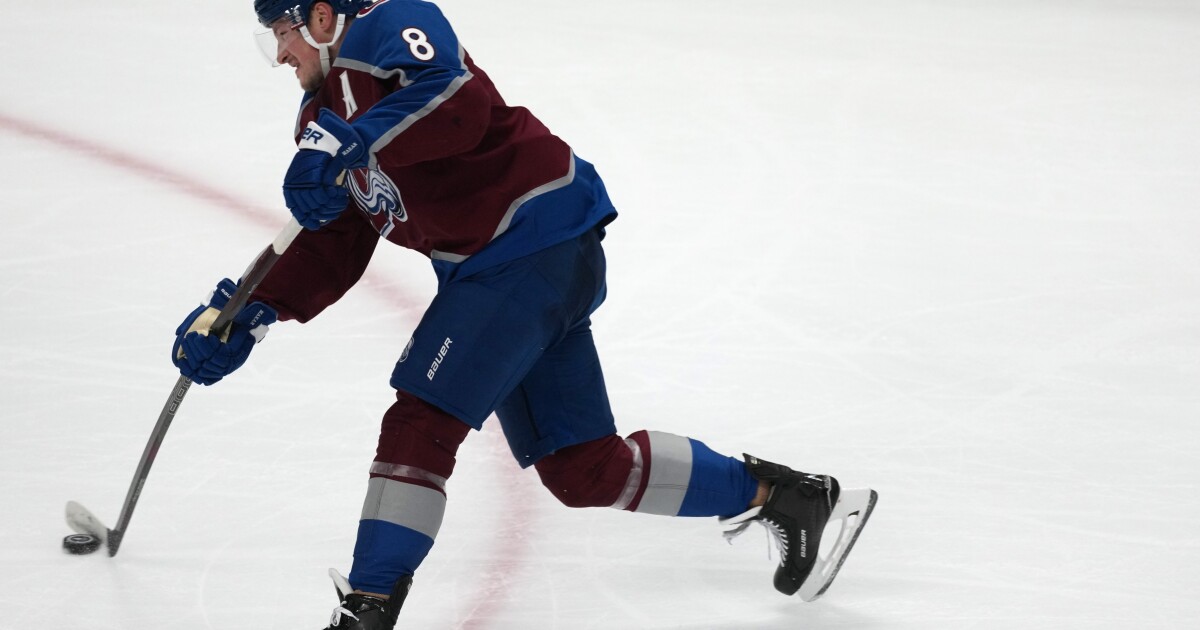 Colorado without Makar in Game 1; Stone skates for VGK ahead of West Final