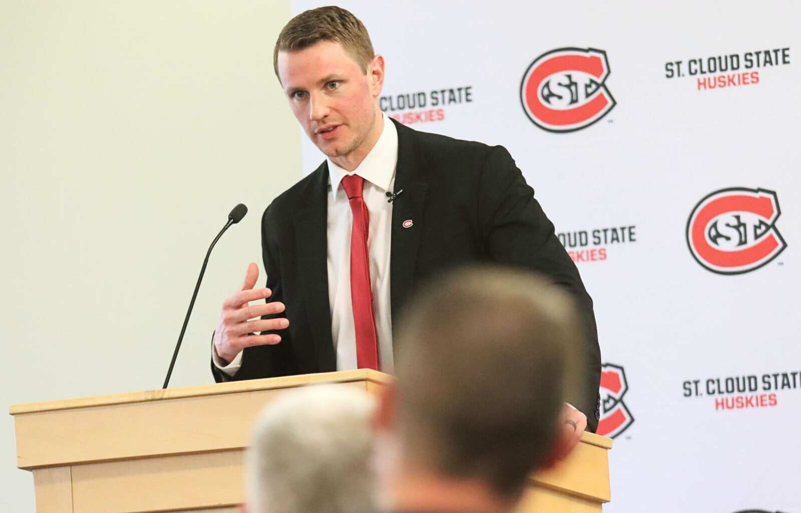 Nick Oliver has been busy trying to fill holes for SCSU men's hockey