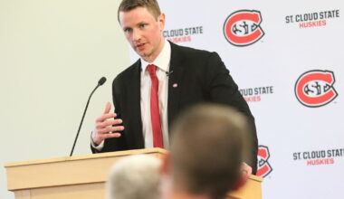 Nick Oliver has been busy trying to fill holes for SCSU men's hockey