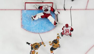 Golden Knights beat Hurricanes 5-4 in 2OT in Game 3 after blowing 4-goal lead