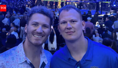 Florida Panthers NHL star Matthew Tkachuk and Ottawa Senators captain Brady Tkachuk attend UFC Freedom 250 | NHL News
