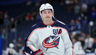 Zach Werenski reacts to becoming Columbus’ first-ever Norris Trophy winner